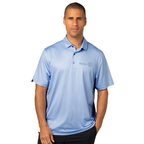 Rotary Men's Short Sleeve Coastal Blue Polo